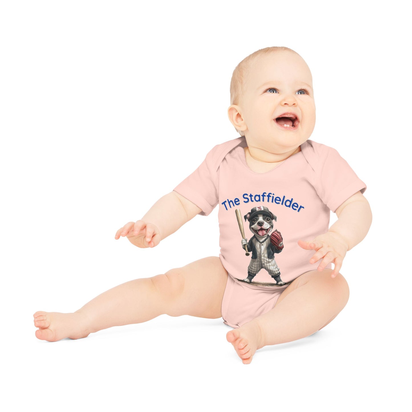 The Staffielder Baby Organic Short Sleeve Bodysuit