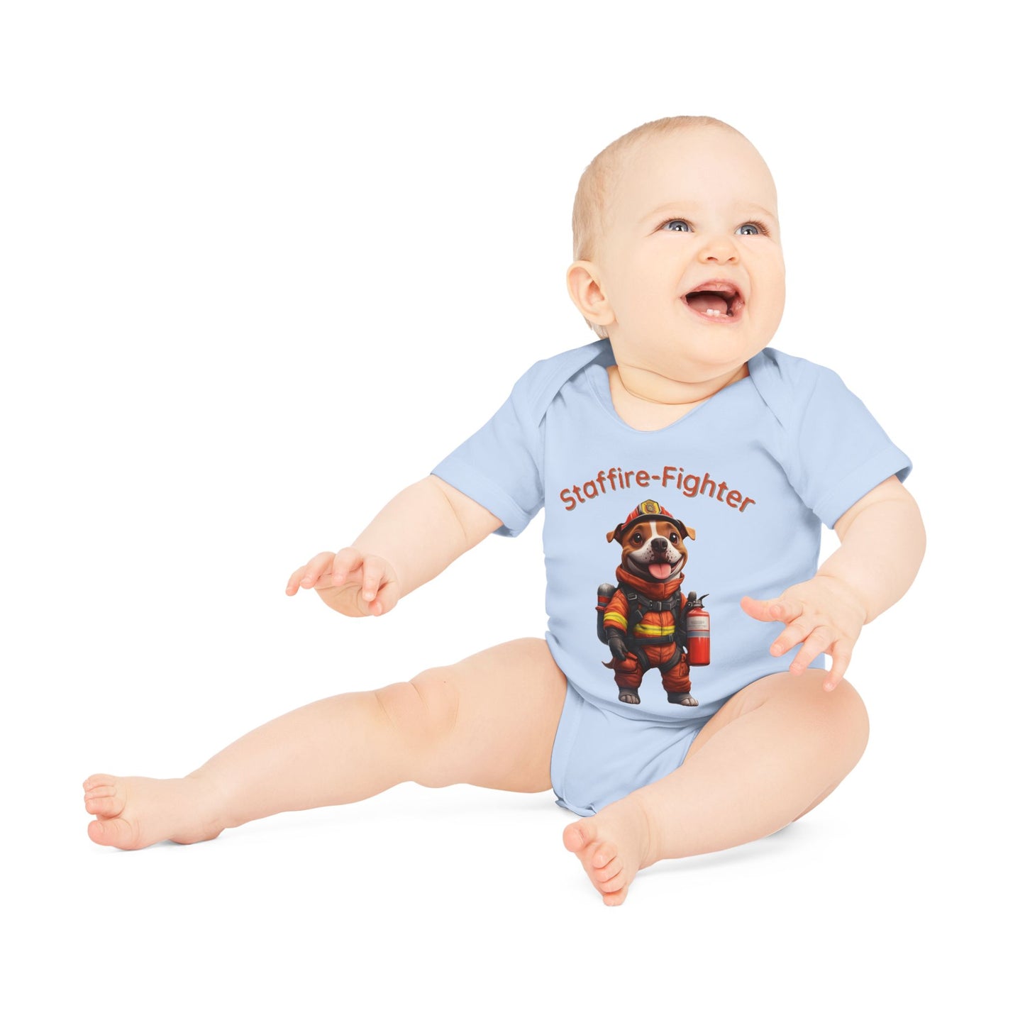 Staffire-Fighter Baby Organic Short Sleeve Bodysuit