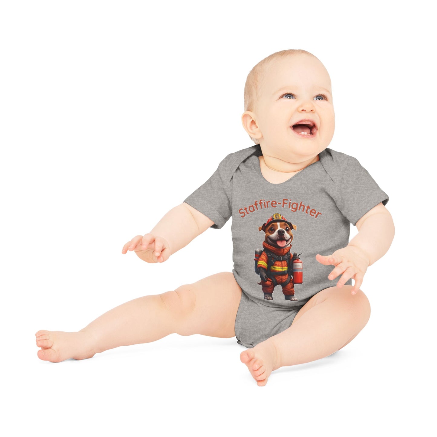 Staffire-Fighter Baby Organic Short Sleeve Bodysuit