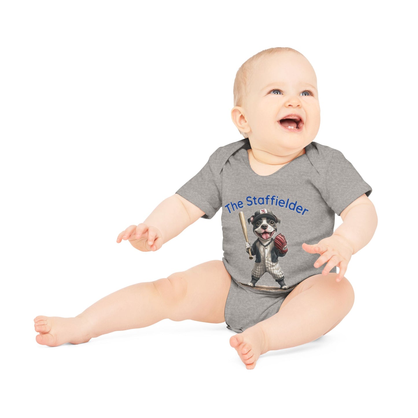 The Staffielder Baby Organic Short Sleeve Bodysuit