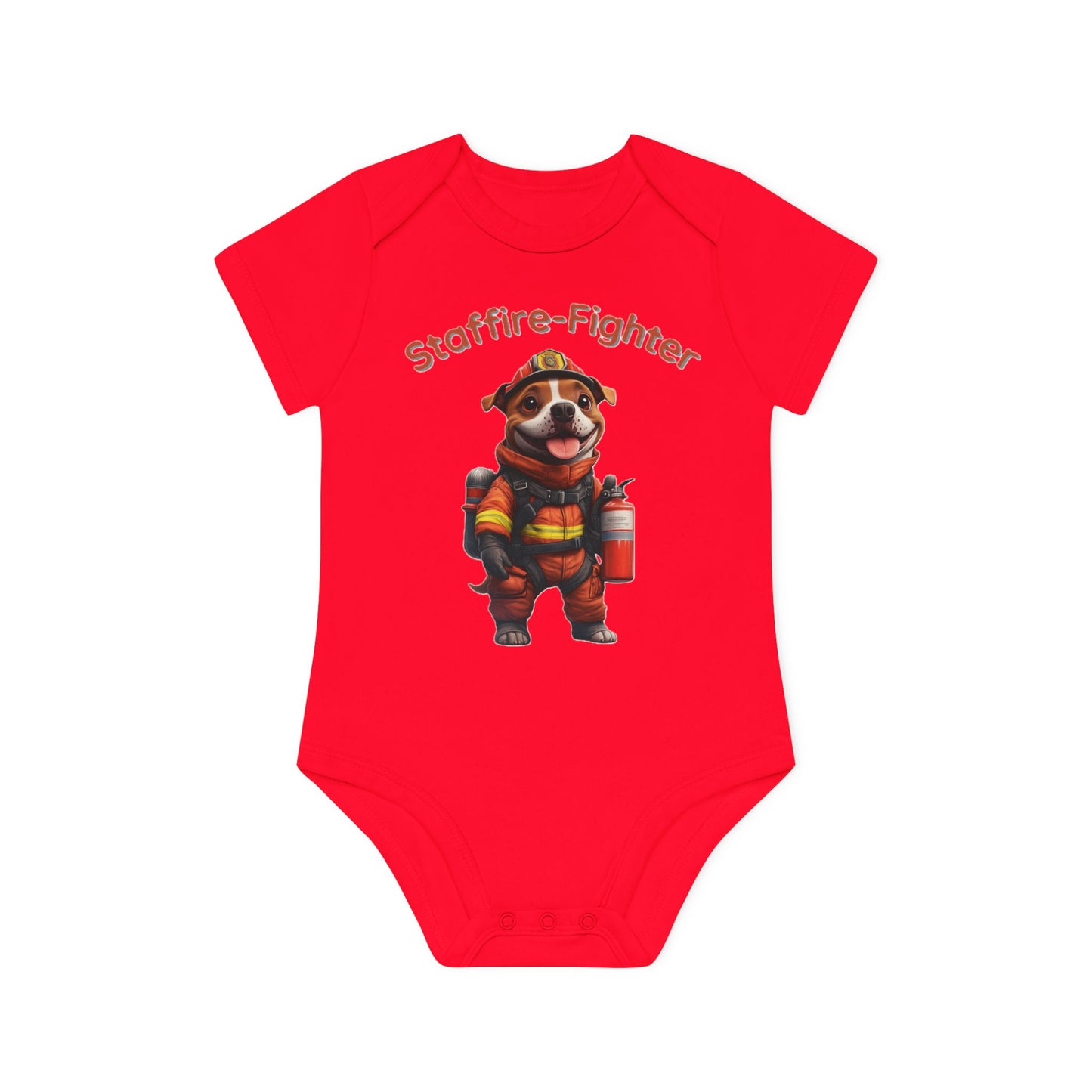 Staffire-Fighter Baby Organic Short Sleeve Bodysuit