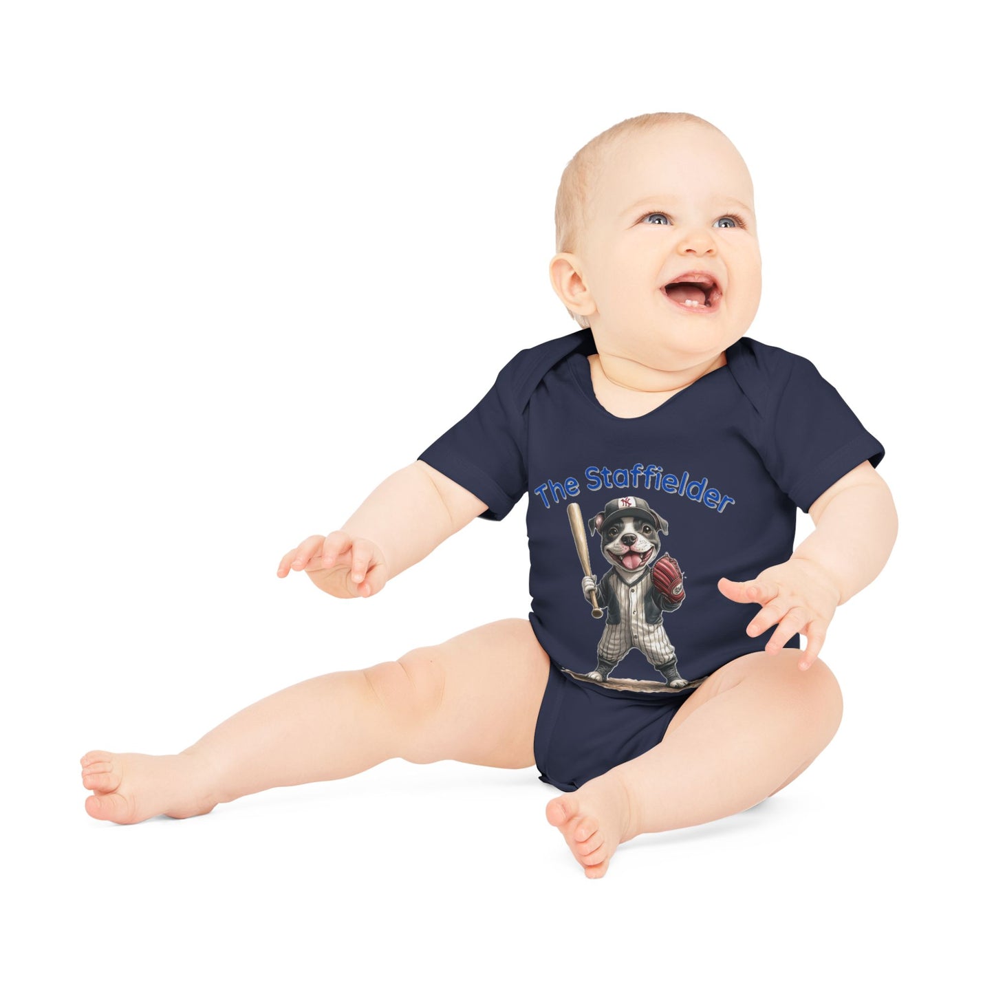 The Staffielder Baby Organic Short Sleeve Bodysuit