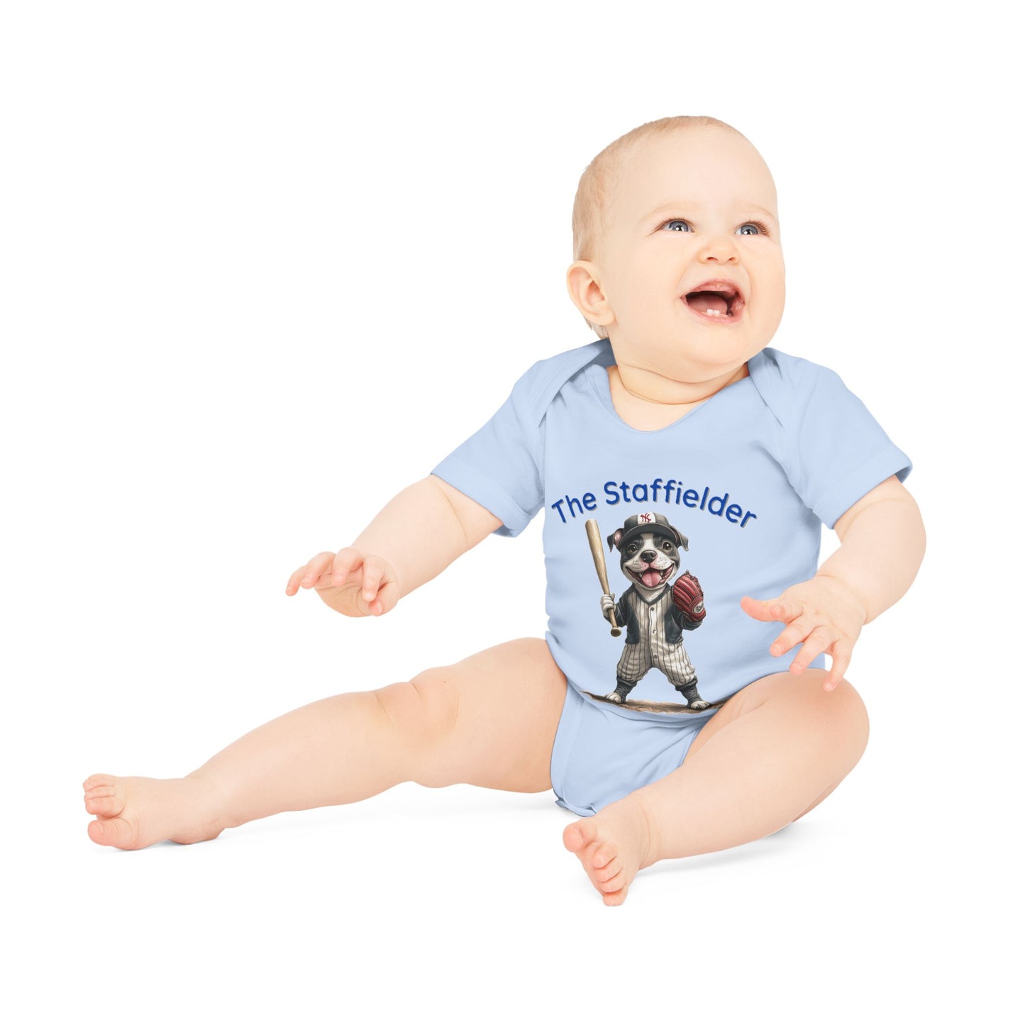 The Staffielder Baby Organic Short Sleeve Bodysuit