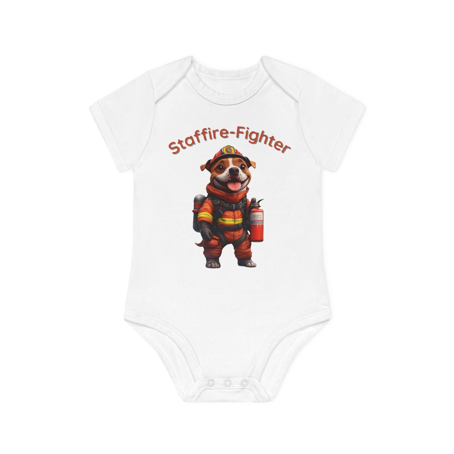 Staffire-Fighter Baby Organic Short Sleeve Bodysuit