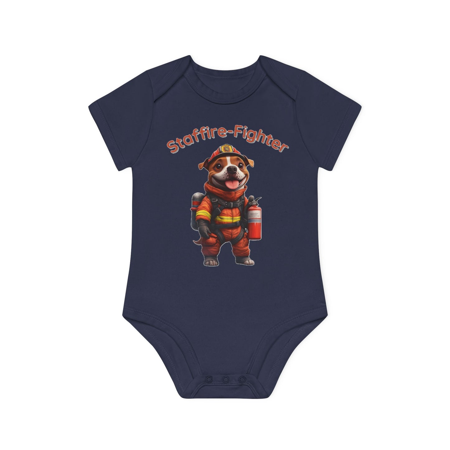 Staffire-Fighter Baby Organic Short Sleeve Bodysuit