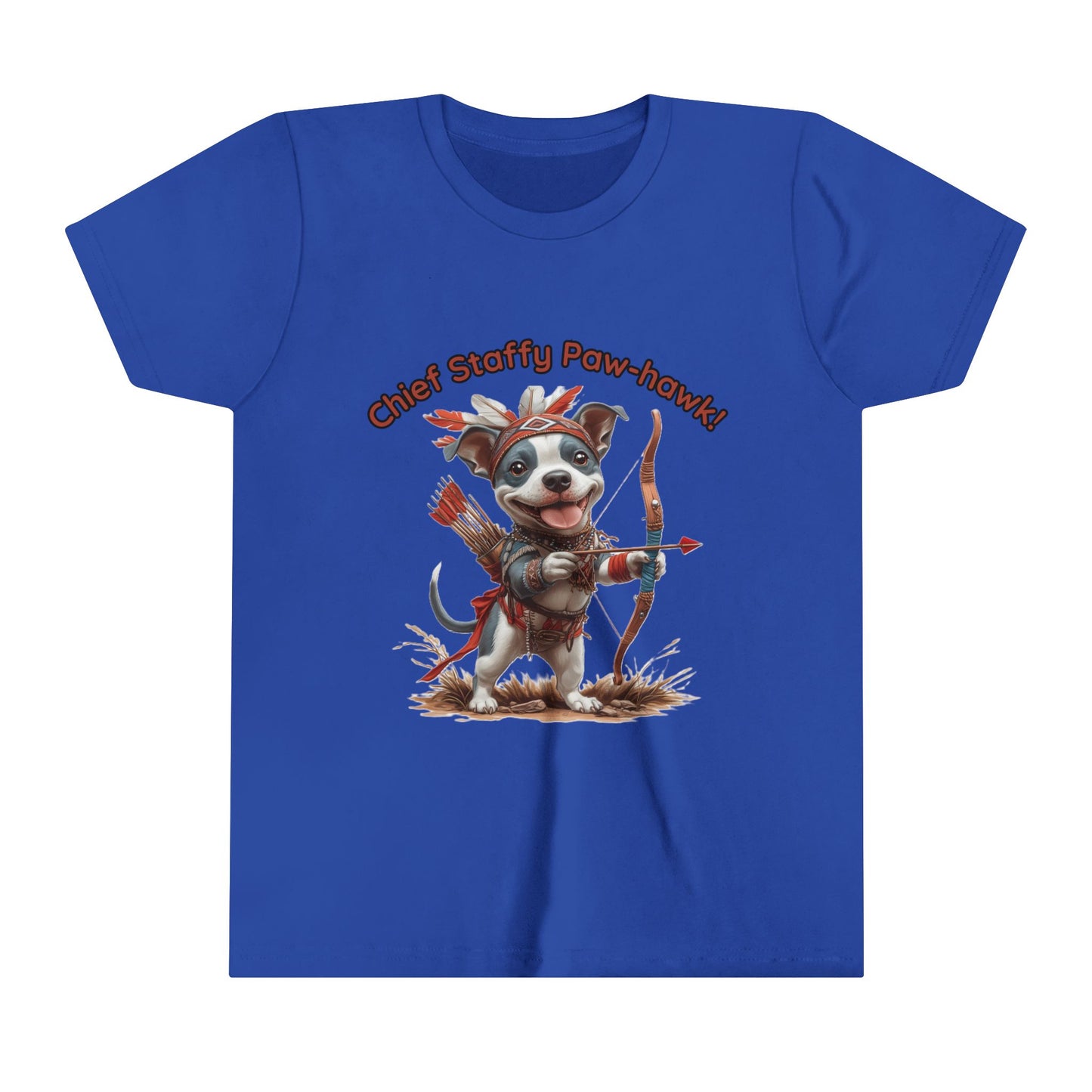 Chief Staffy Kurzarm-T-Shirt für Kinder