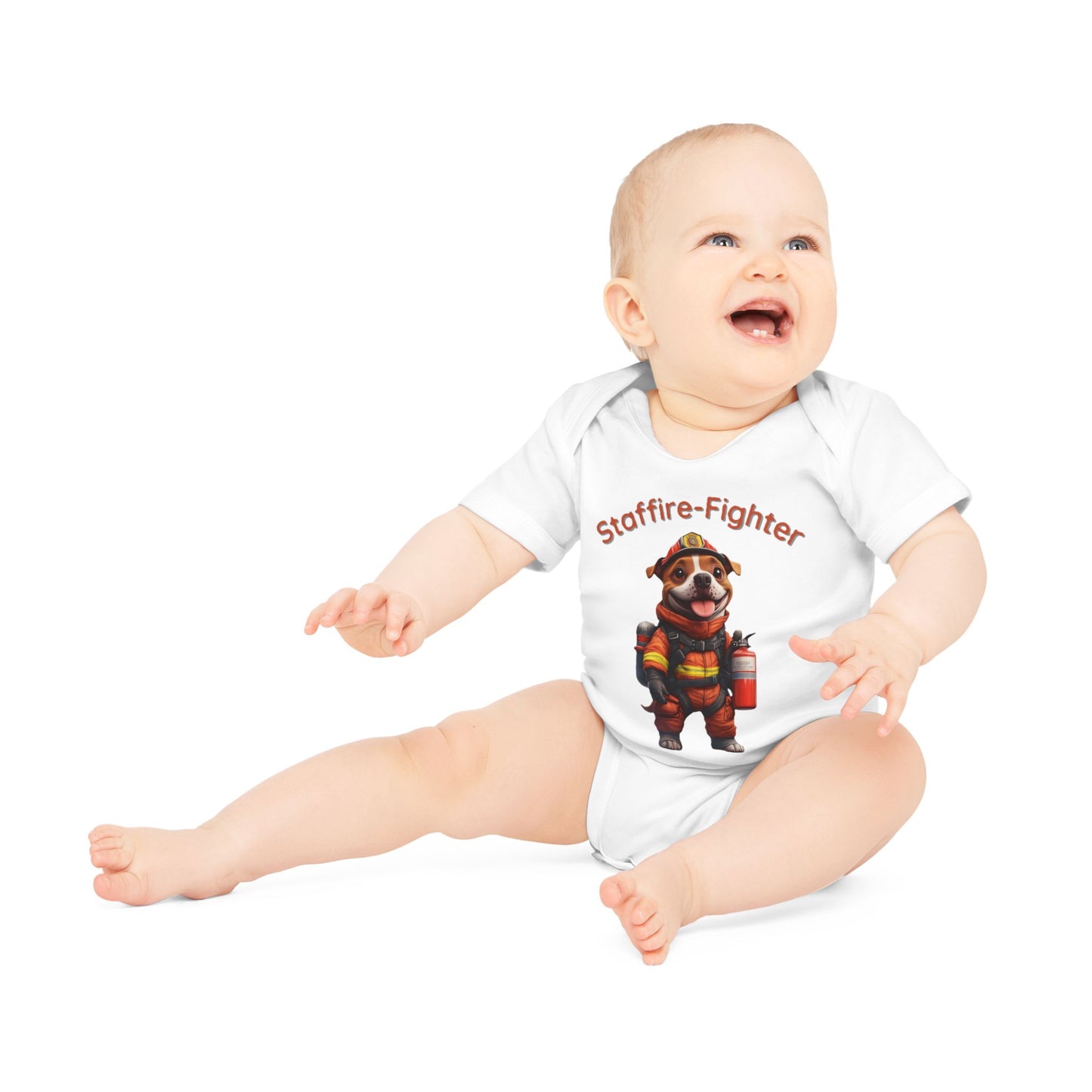 Staffire-Fighter Baby Organic Short Sleeve Bodysuit