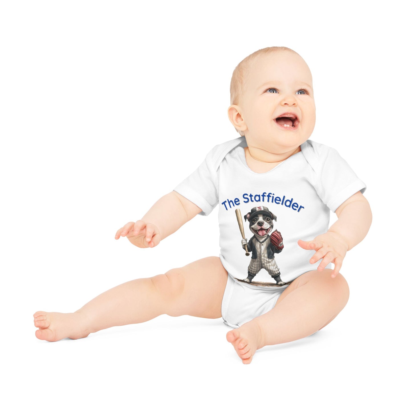 The Staffielder Baby Organic Short Sleeve Bodysuit