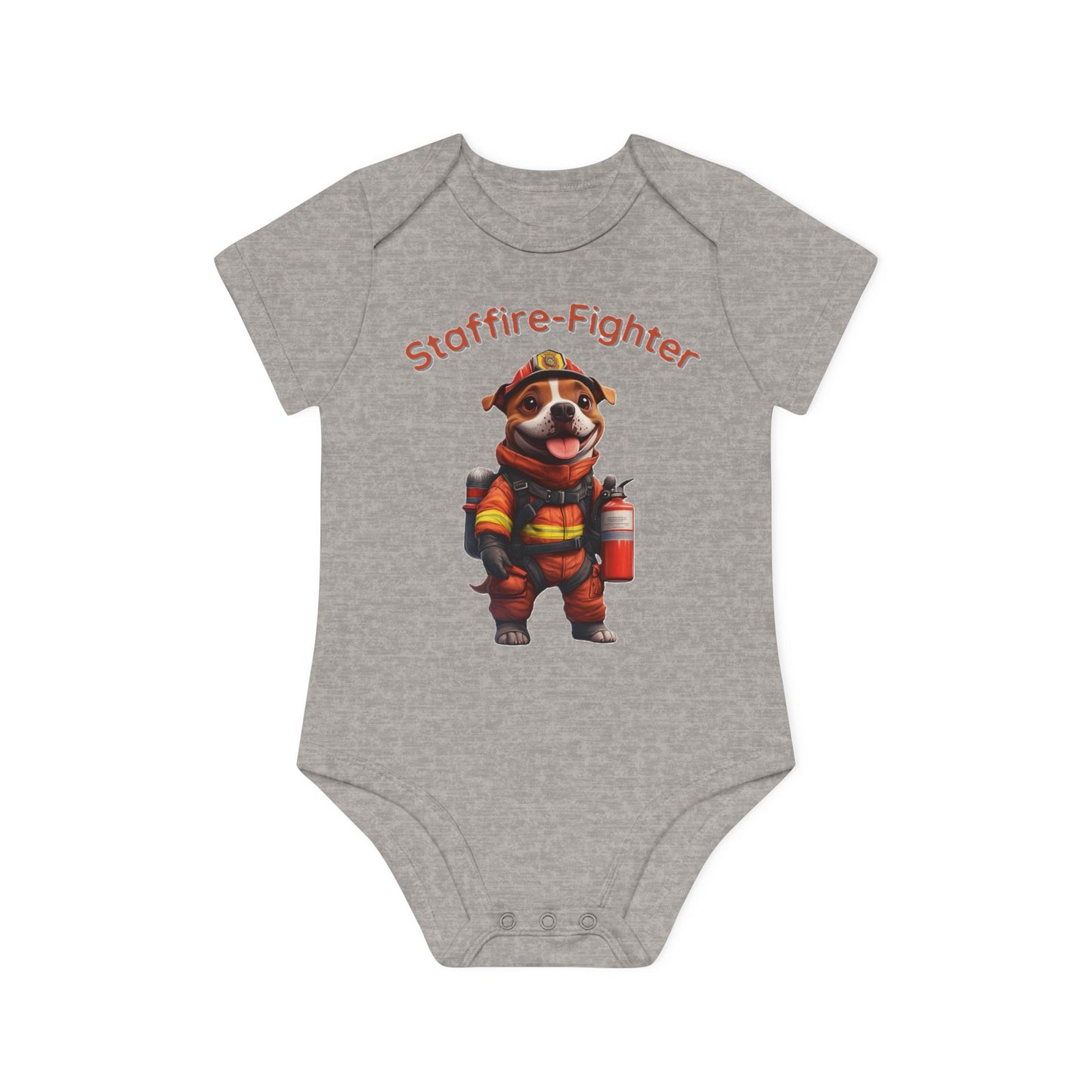 Staffire-Fighter Baby Organic Short Sleeve Bodysuit