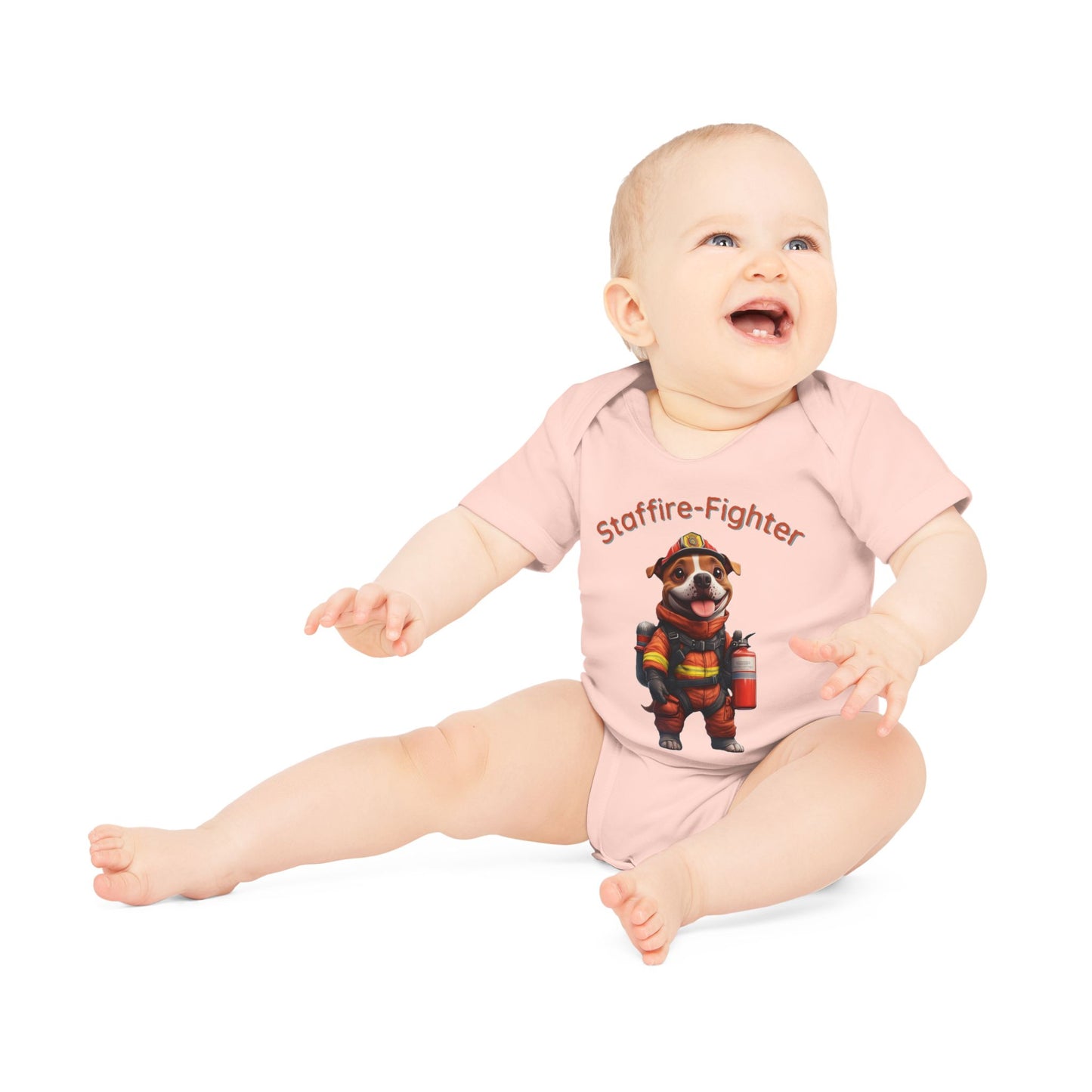 Staffire-Fighter Baby Organic Short Sleeve Bodysuit