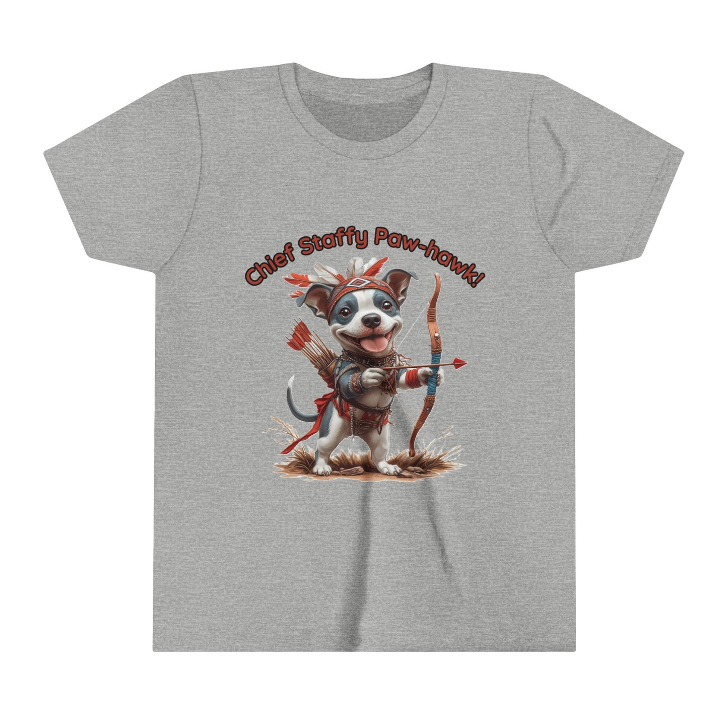 Chief Staffy Kurzarm-T-Shirt für Kinder