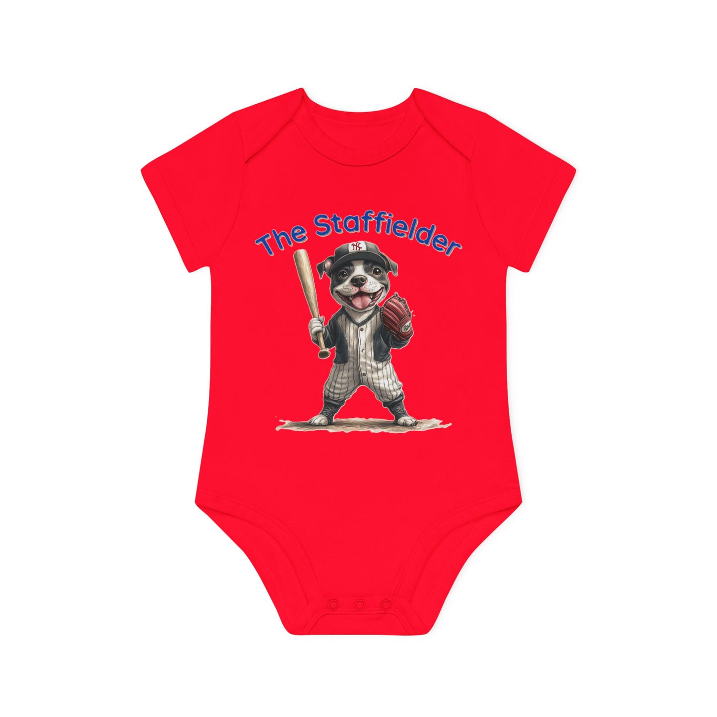 The Staffielder Baby Organic Short Sleeve Bodysuit