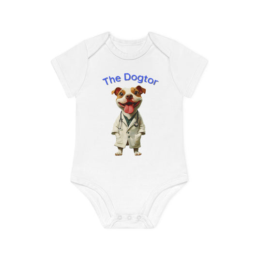 The Dogtor Baby Organic Short Sleeve Bodysuit