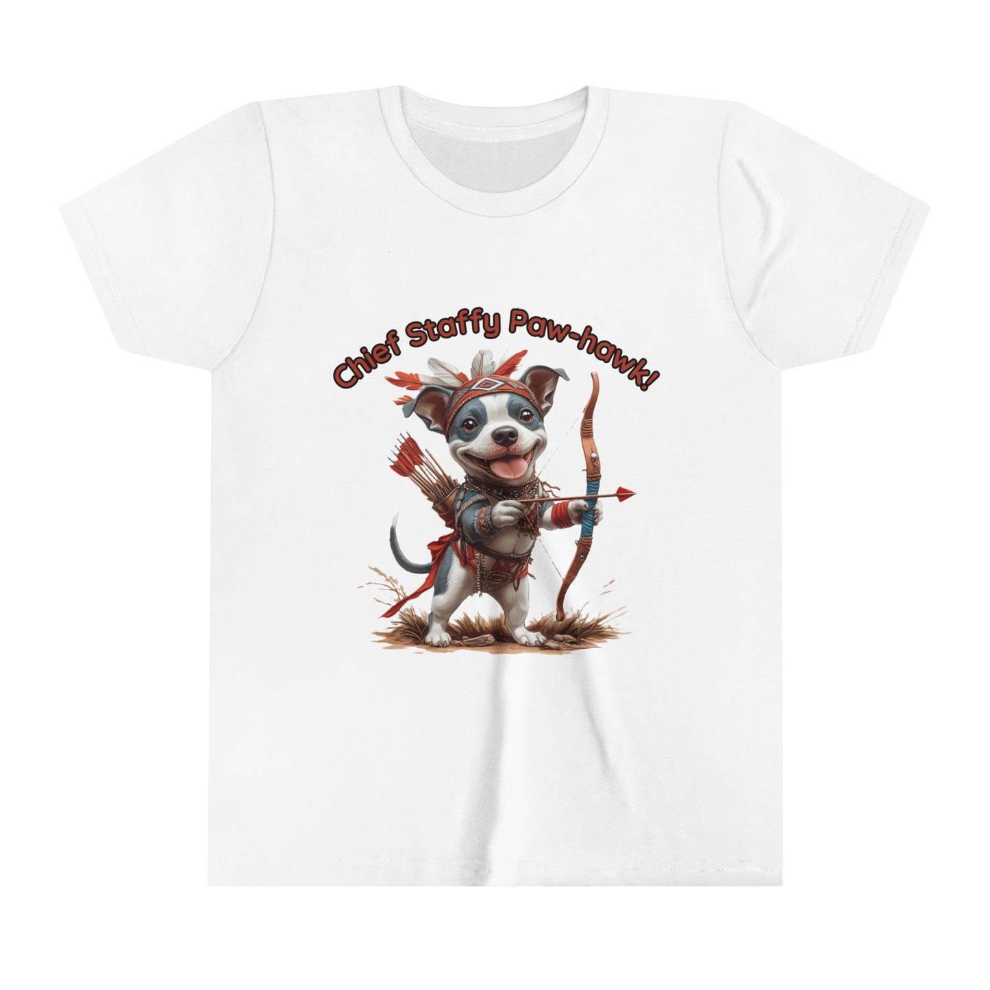 Chief Staffy Kurzarm-T-Shirt für Kinder